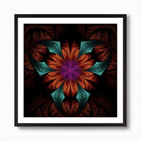 Fractal Flower Fantasy Floral 1 Art Print