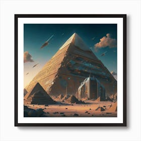 Pyramids Of Giza 1 Art Print