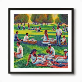 Picnic at Lunch Time Art Print