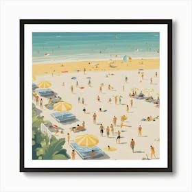 Day At The Beach 3 Art Print