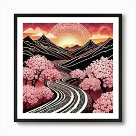 Sakura Blossoms 1 Art Print