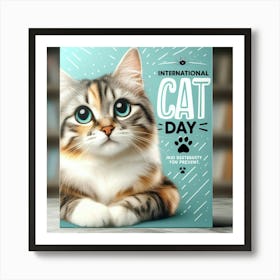 Cat Day Poster Art Print