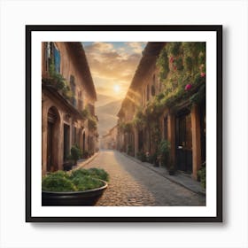 Street In Florence, Italy Art Print