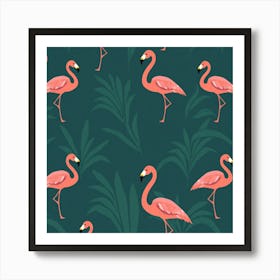 Flamingos 4 Art Print