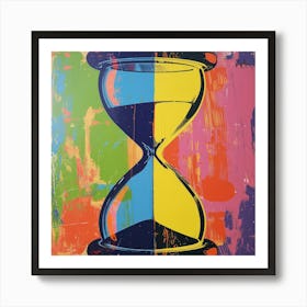 Hourglass Pop Art 1 Art Print
