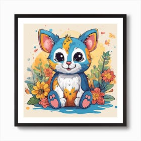 Kitty Cat Art Print