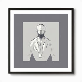 Portrait Of A Man 3 Art Print