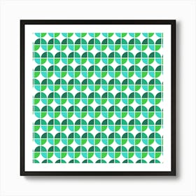 Colorful Retro Pattern 03 Art Print