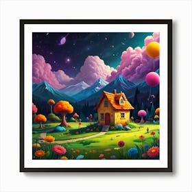 House In The Forest Art Print