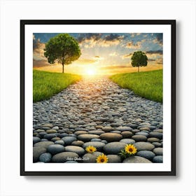 Stone Walk by Peter Ghetu 2024 Art Print