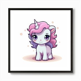 Cute Unicorn 501 Art Print