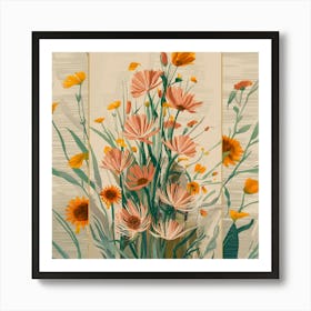 Flowers In A Vase 58 Art Print