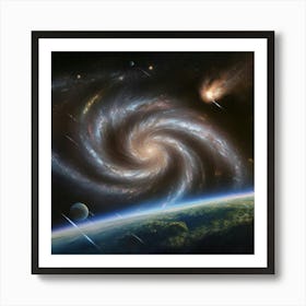 Galaxy In Space 6 Art Print