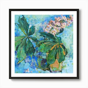 Chestnut flowers Art Print