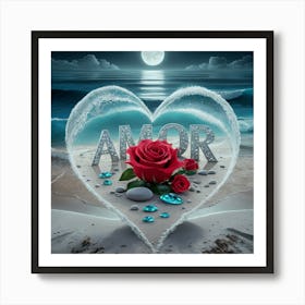 Amor heart,love Art Print