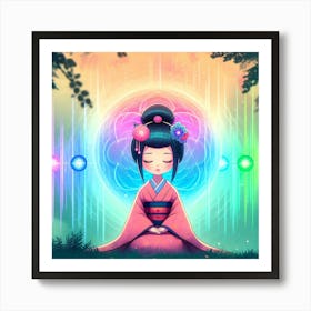 Creativel Geisha Illustration 149 Art Print