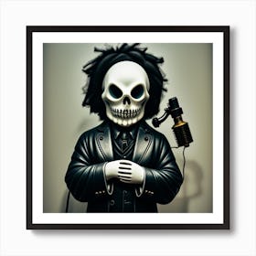 Jackson Skeleton Art Print