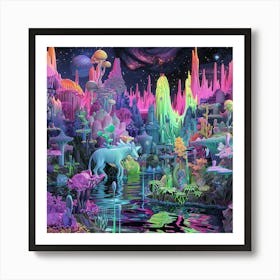 'The City Of Unicorns' Art Print