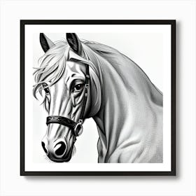 Horse Portrait Art Print