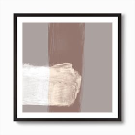 Translucent Strokes Neutrals 1 Art Print