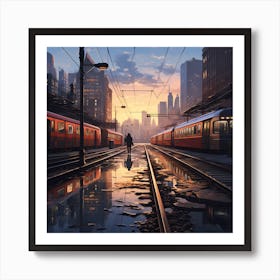 Urban Life Art Print