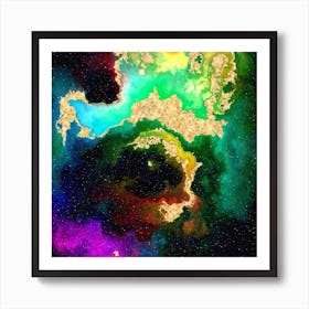 100 Nebulas in Space with Stars Abstract n.083 Art Print