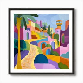 Abstract Park Collection Parc De La Ciutadella Barcelona 4 Art Print