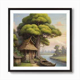 House By The River Art Print