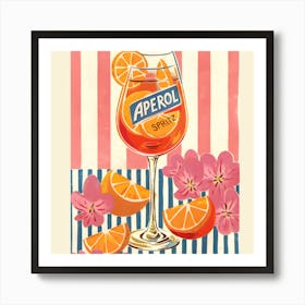 Aperol spritz colorful classic Art Print