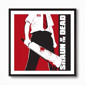 Shaun Of The Dead Movie Square Art Print