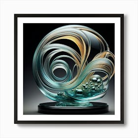 Swirls And Bubbles Art Print