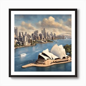 Stunning View Of The Sydney Opera House Art Print