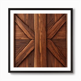 Realistic Wood Flat Surface For Background Use Centered Symmetry Painted Intricate Volumetric L (6) Art Print