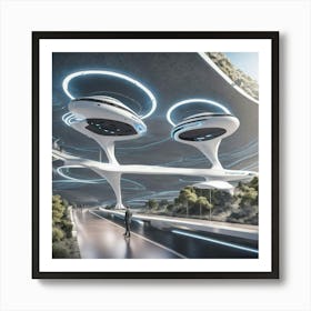 Futuristic Cityscape 46 Art Print