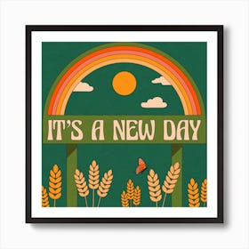 New Day Square Art Print