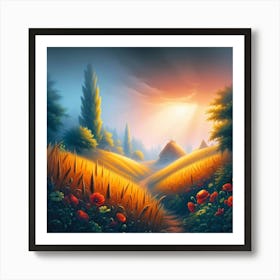 Russian Countryside Art Print