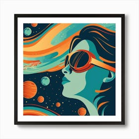 Space Girl Art Print