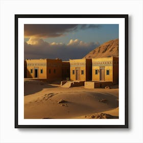 Egyptian Village 2 Art Print