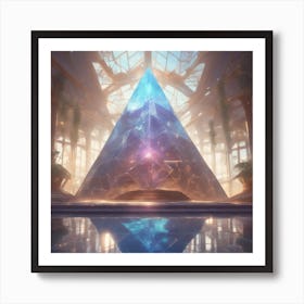 Pyramid Of Light Art Print