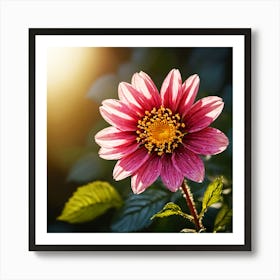 Dahlia Flower Art Print