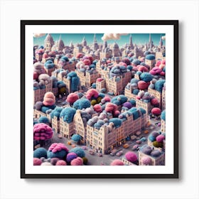 City Of Wools Abstract Art Print