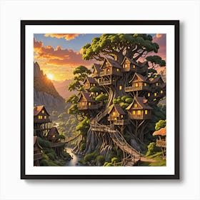 Tree House Art Print