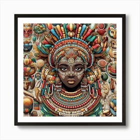 Egyptian Woman Wall Art Art Print