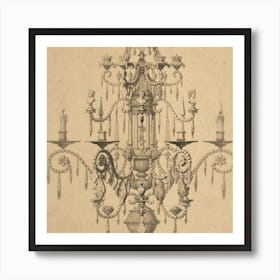 Chandelier Art Print