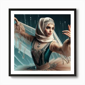 Muslim Ballerina Art Print