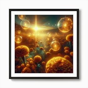 Dandelion Field Art Print