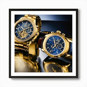 Two Gold Expensive Watches (3) Art Print