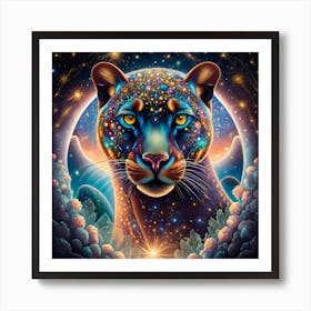 Psychedelic Leopard Print Art Print