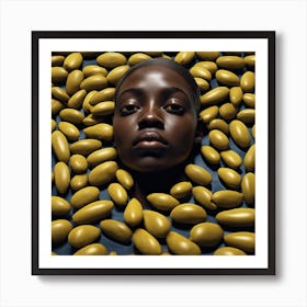 Portrait Of A Black Woman Art Print