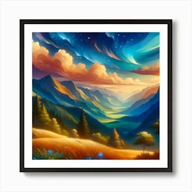 Landscape Painting 182 Art Print